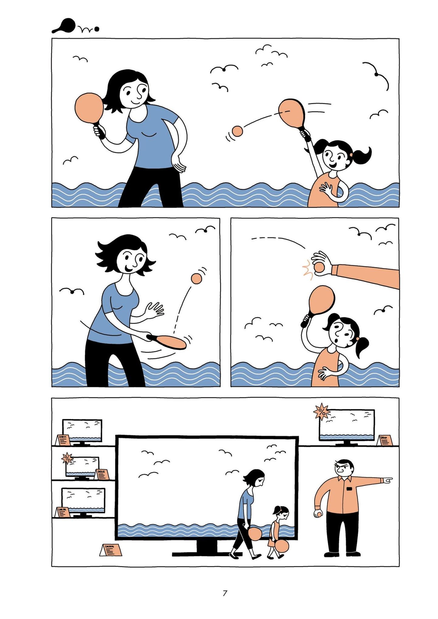 Comicstrip mit "Mutter und Tochter"