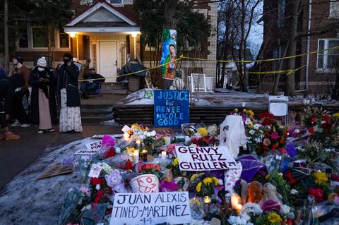 Trauerstätte in Minneapolis für die bei einem ICE-Einsatz erschossene Renee Nicole Good