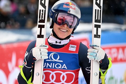 In bestechender Form: US-Skistar Lindsey Vonn. Foto: Barbara Gindl/APA/dpa