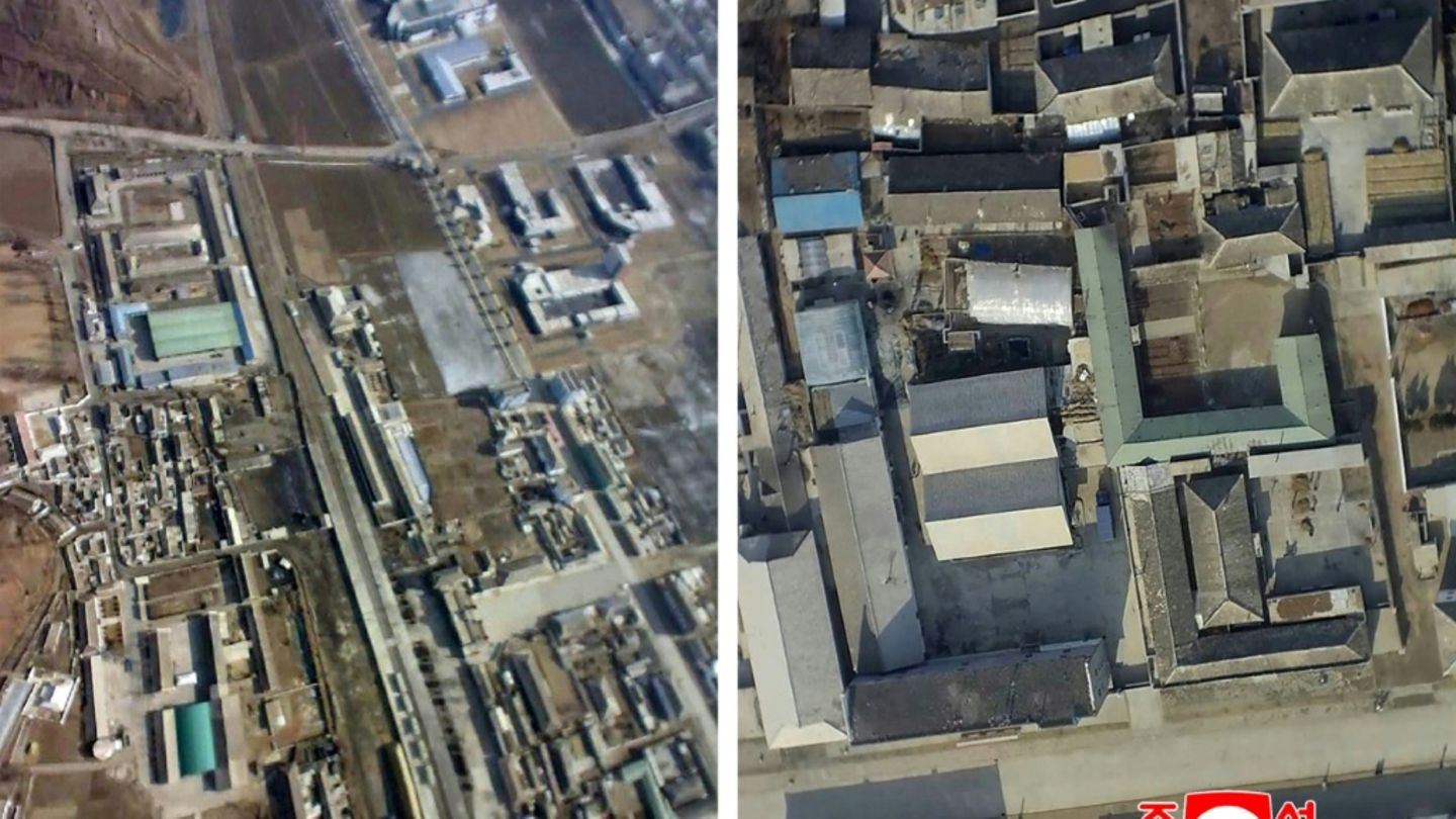 Mutmaßliche Luftaufnahmen der Drohne