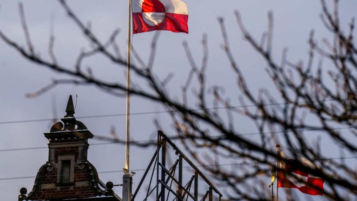 Grönländische Flagge in Kopenhagen