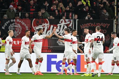 Erstmals seit April 2018 gewinnt der VfB Stuttgart wieder gegen Leverkusen Foto: Federico Gambarini/dpa