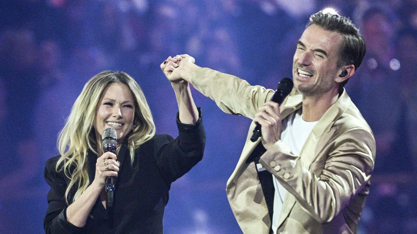 Helene Fischer bei ihrem Auftritt in der Musikshow "Schlagerchampions"