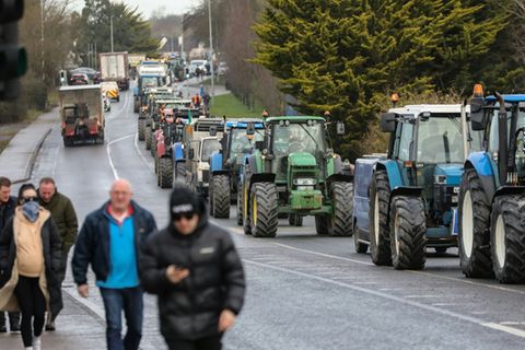 Landwirte in Irland protestieren gegen EU-Mercosur-Handelsakommen