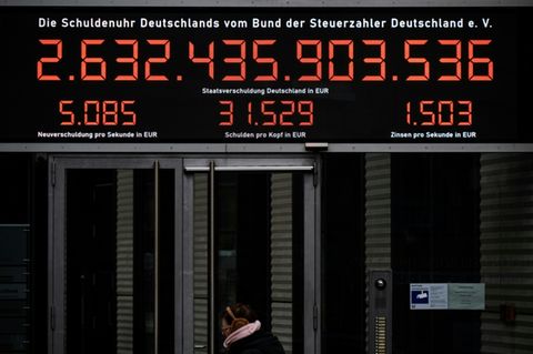 Schuldenuhr des Steuerzahlerbunds