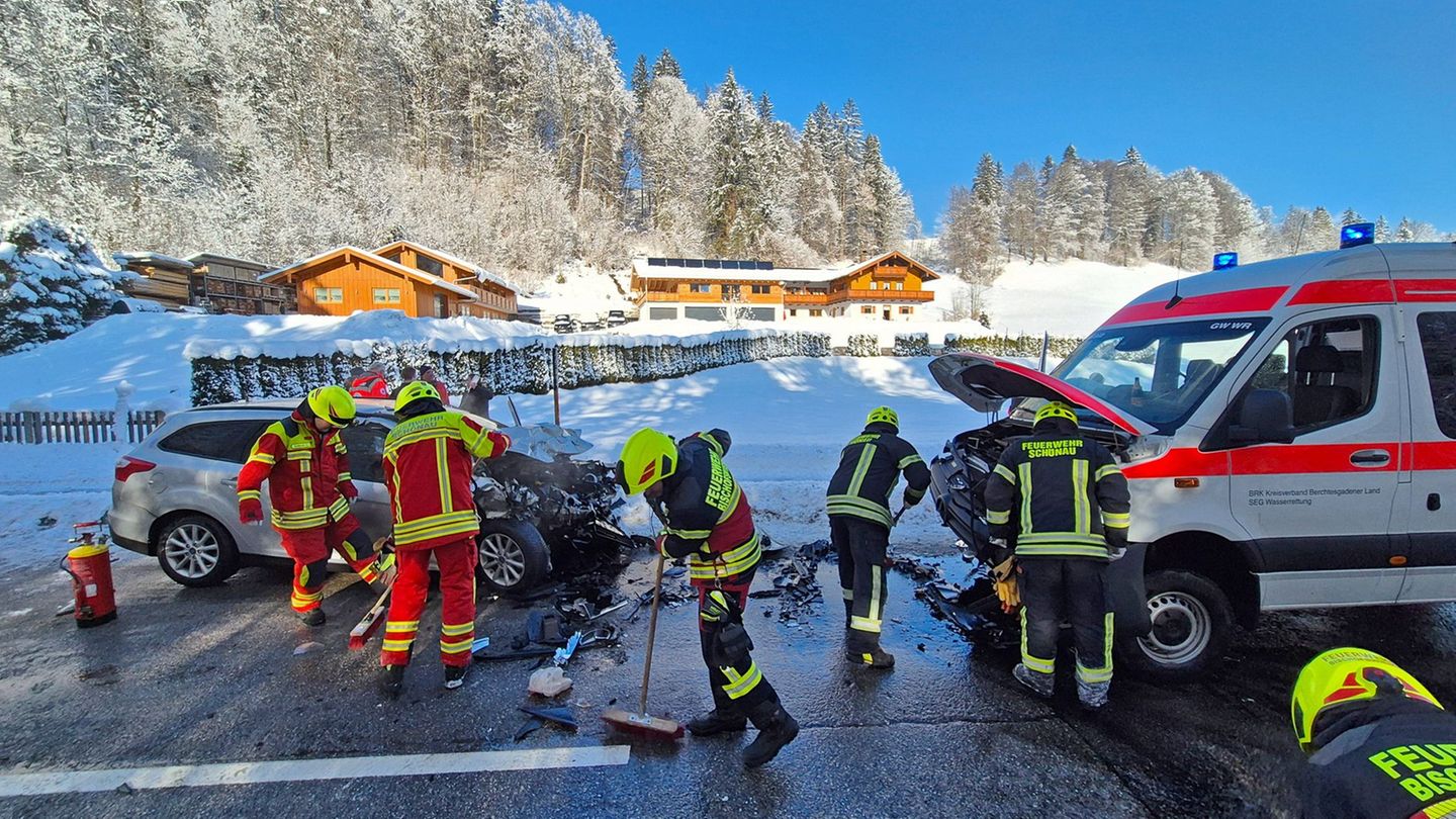 Oberbayern: Nach Unfall: Verletzte Sanitäter versorgen Verursacher