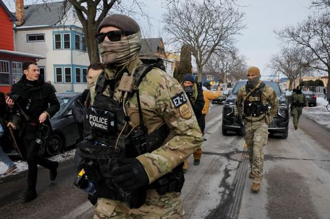 Beamte der US Boarder Patrol in Minneapolis