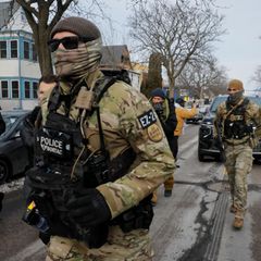 Beamte der US Boarder Patrol in Minneapolis