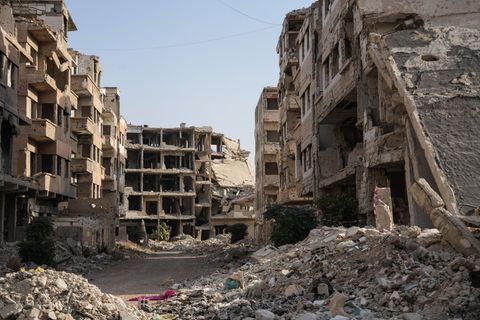 Syrien gleicht nach seinem langen Bürgerkrieg vielerorts einer Trümmerwüste. (Archivbild) Foto: Moawia Atrash/dpa