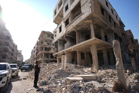 Syriens Bürgerkrieg hat zahlreiche Wohnviertel in Trümmerwüsten verwandelt. (Archivbild) Foto: Marcus Brandt/dpa