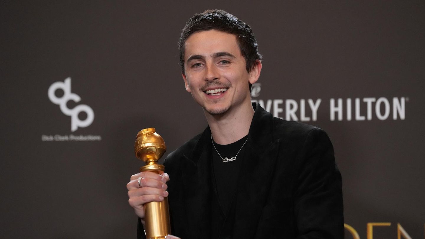 Strahlender Gewinner: Timothée Chalamet bei den Golden Globes