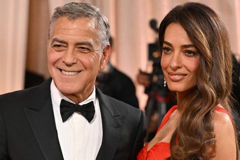 George und Amal Clooney zeigten sich bei den Golden Globe Awards in Los Angeles bester Laune.