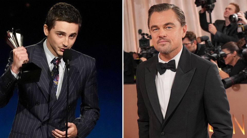 Leonardo DiCaprio auf dem roten Teppich der Golden Globes.