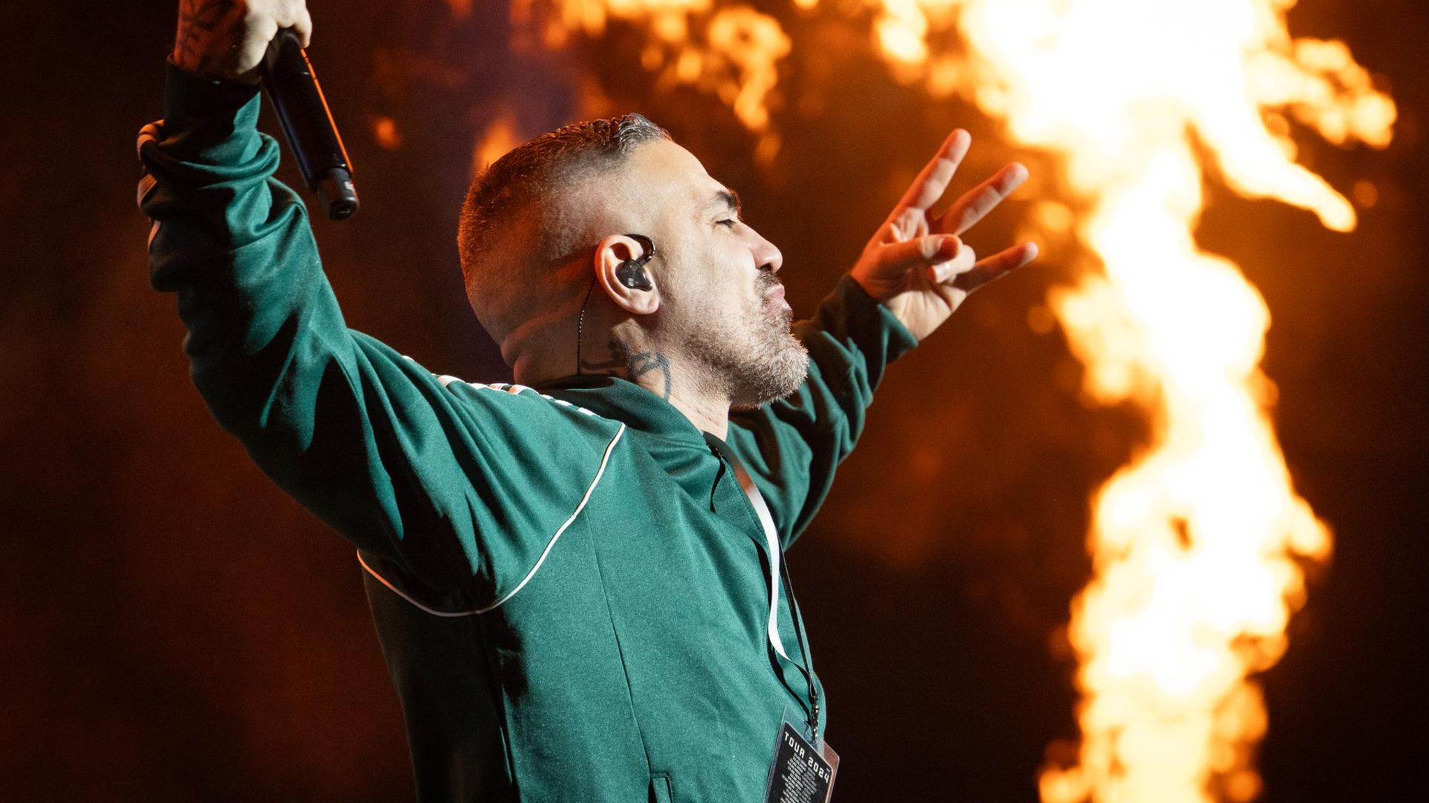 Bushido auf der Bühne in Köln im Jahr 2024