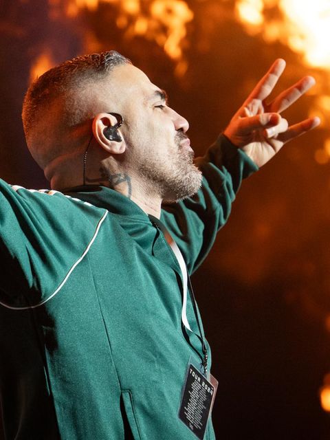 Bushido auf der Bühne in Köln im Jahr 2024