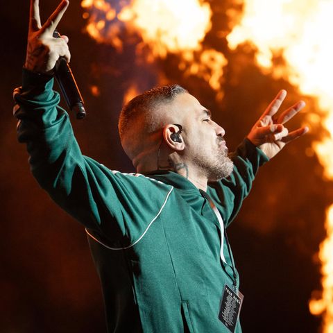 Bushido auf der Bühne in Köln im Jahr 2024