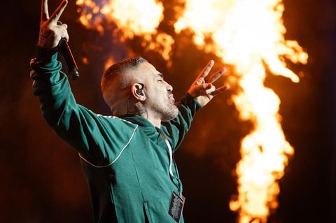 Bushido auf der Bühne in Köln im Jahr 2024