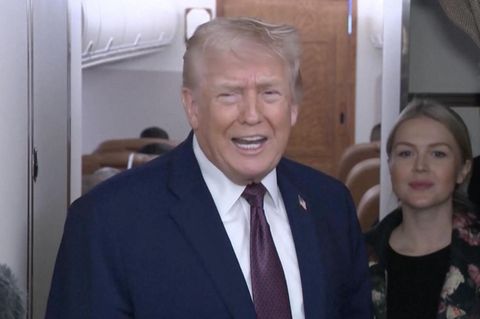 Donald Trump gibt ein Interview.