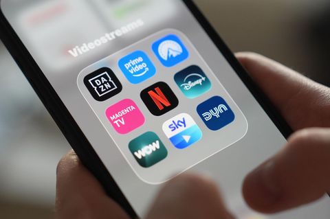 Serien: App-Icons von verschiedenen Streaming-Plattformen, darunter Netflix