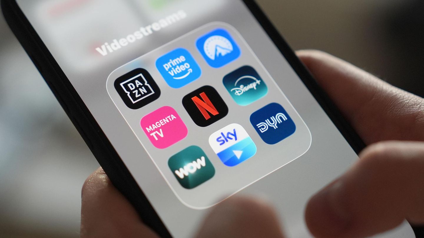 Serien: App-Icons von verschiedenen Streaming-Plattformen, darunter Netflix