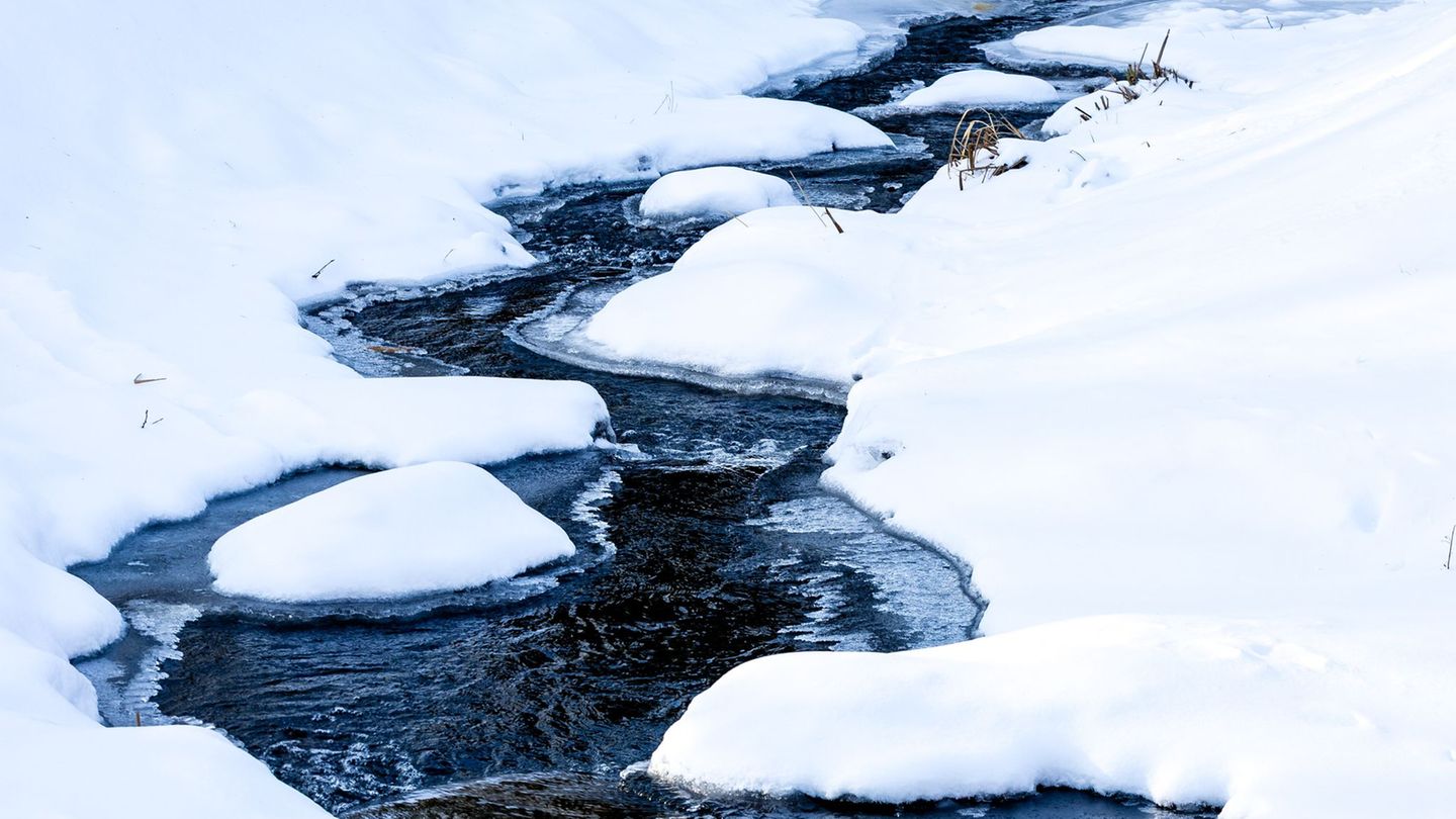 Eis bildet sich auch auf Gewässern. (Archivbild) Foto: Frank Hammerschmidt/dpa