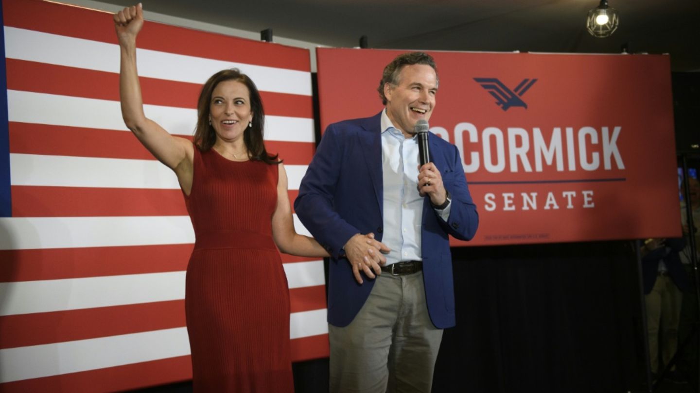 Dina Powell McCormick ist die Frau des republikanischen Senators Dave McCormick