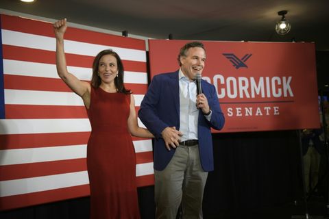 Dina Powell McCormick ist die Frau des republikanischen Senators Dave McCormick