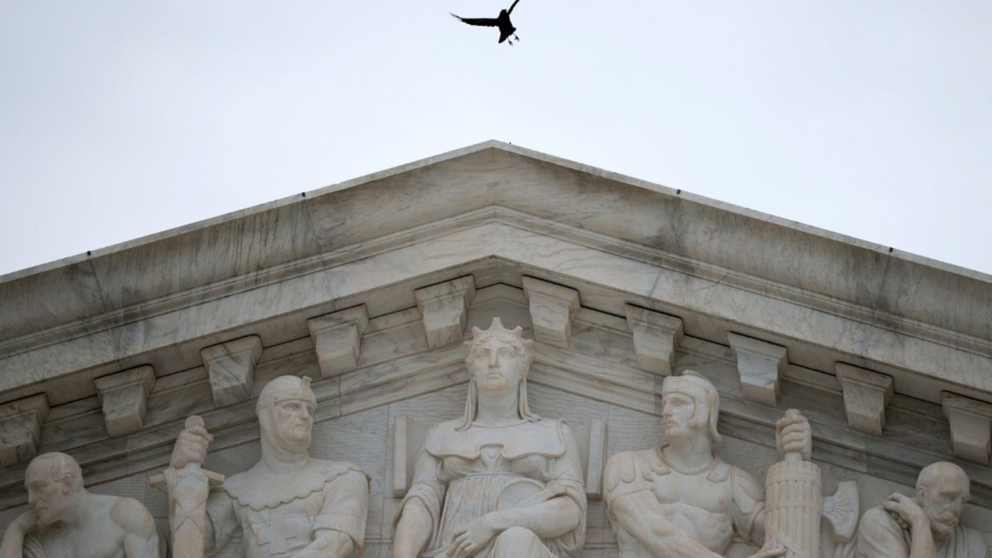 Dach des Supreme-Court-Gebäudes in Washington