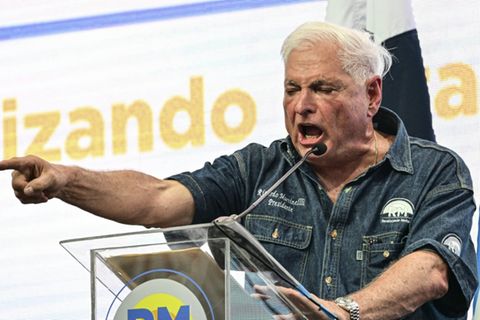Ex-Präsident Ricardo Martinelli 2024 in Panama-Stadt