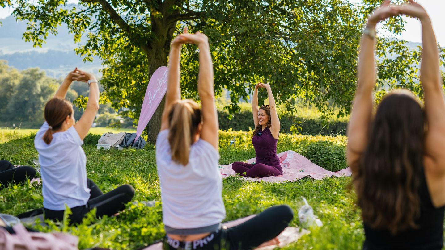 Stressabbau im Bildungsurlaub lernen? Beispielsweise mit Yoga-Kursen ist dies möglich. (Archivbild) Foto: Philipp von Ditfurth/d