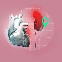 Seltsames Herzrasen Illustration