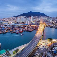 Der Hafen von Busan