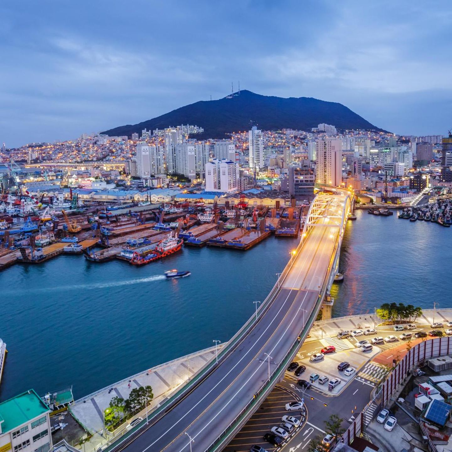 Der Hafen von Busan