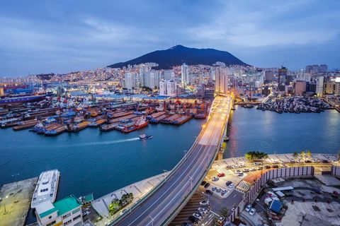 Der Hafen von Busan