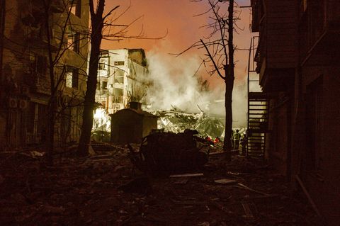 Die ostukrainische Großstadt Charkiw ist immer wieder Ziel russischer Luftangriffe. (Archivbild) Foto: Nicolas Cleuet/Le Pictori