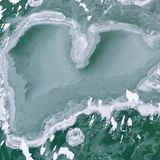 Gefrorener See in Herzform, Balaton, Ungarn