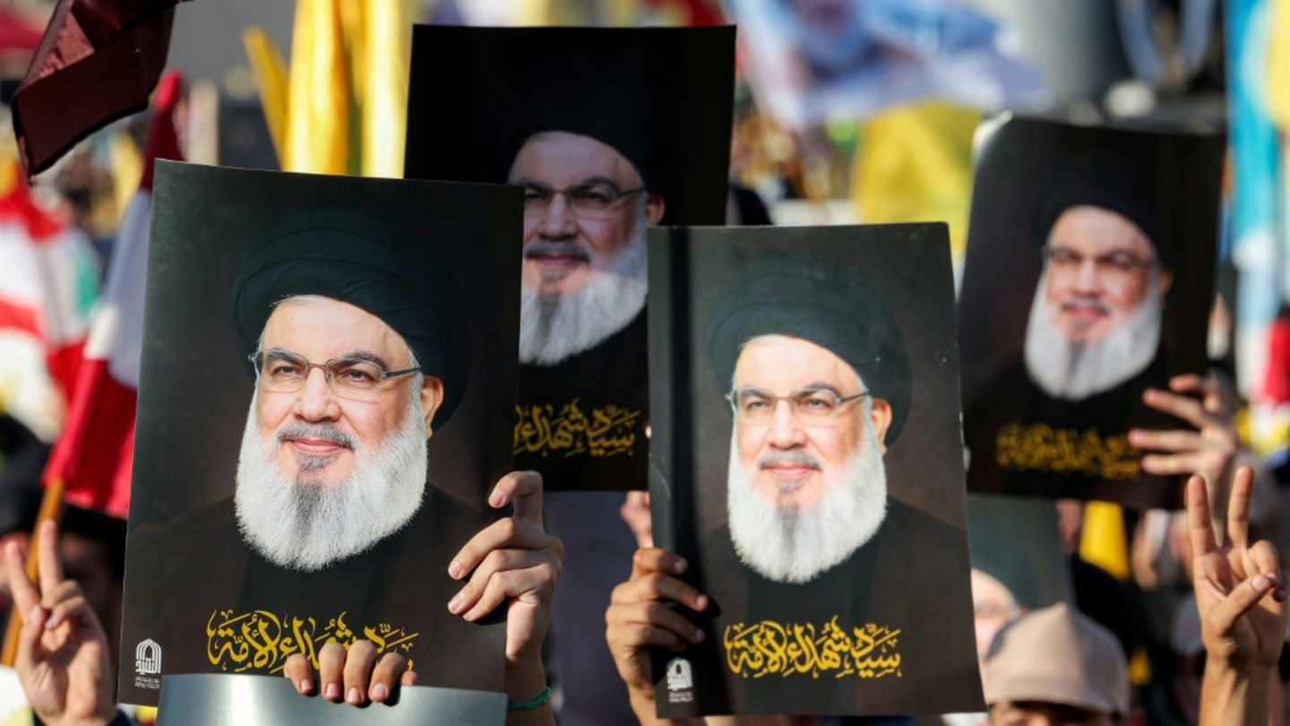 Hisbollah-Demonstration im Libanon