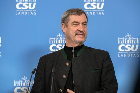 CSU-Chef Söder beklagt sich über eine fehlende Unterstützung im Land für die Demonstranten im Iran. Foto: Pia Bayer/dpa