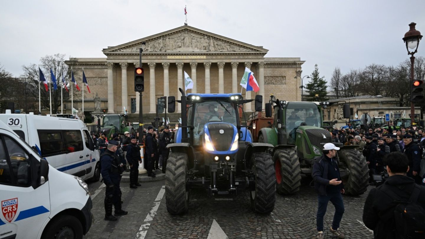 Bauernproteste in Paris