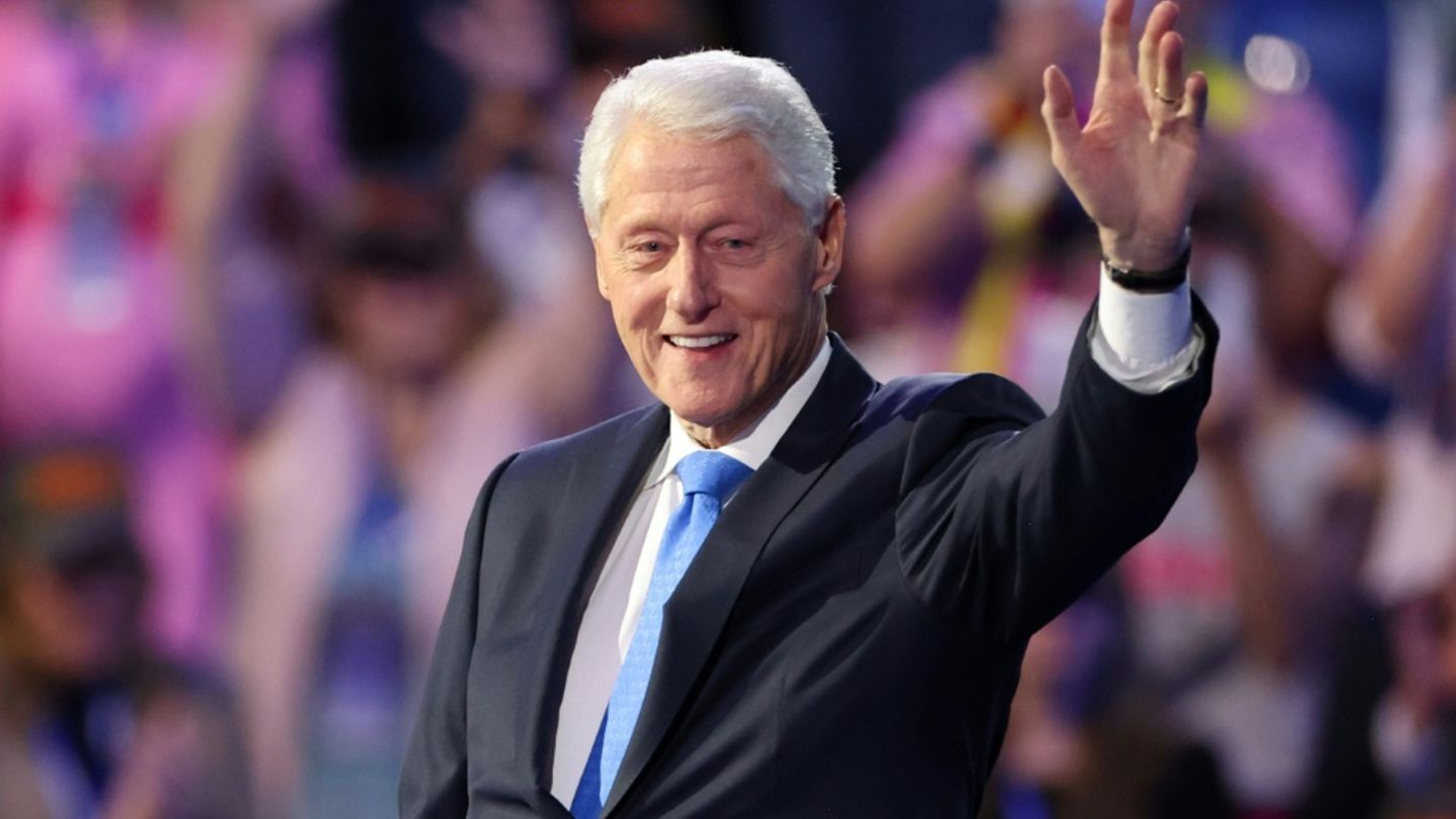 Bill Clinton im August 2024 in Chicago