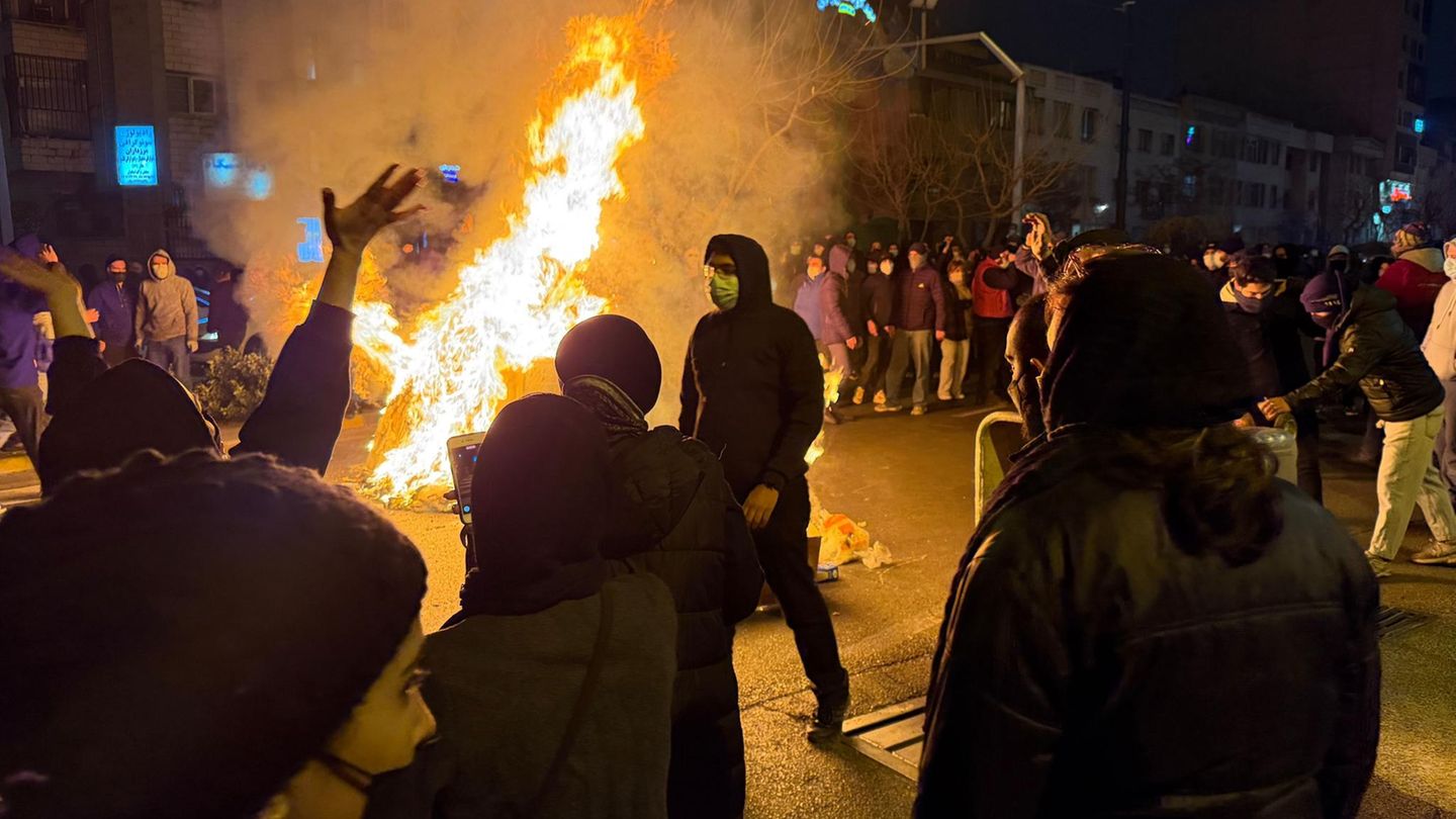 Proteste am 9. Januar: Vor wenigen Tagen war die Situation in der iranischen Hauptstadt Teheran noch deutlich aufgeheizter