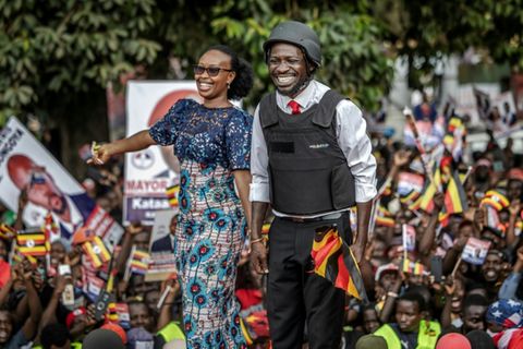 Der beliebte Oppositionskandidat Bobi Wine