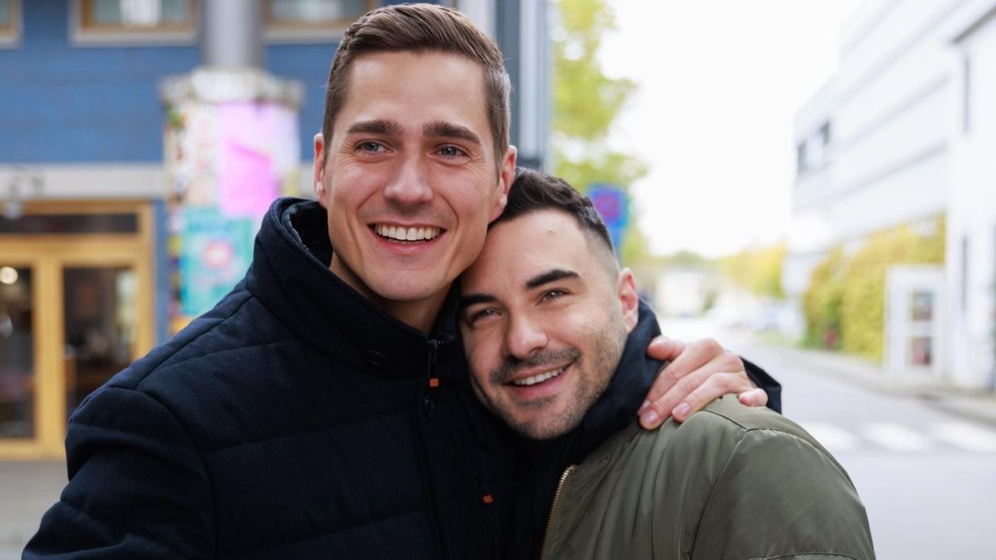 "Unter uns": Ringo (l.) und Easy (r.) genießen ihren Auftritt als Kleinfamilie.