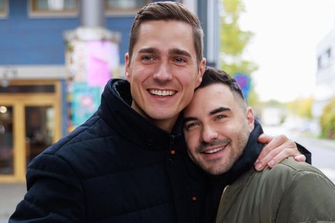 "Unter uns": Ringo (l.) und Easy (r.) genießen ihren Auftritt als Kleinfamilie.