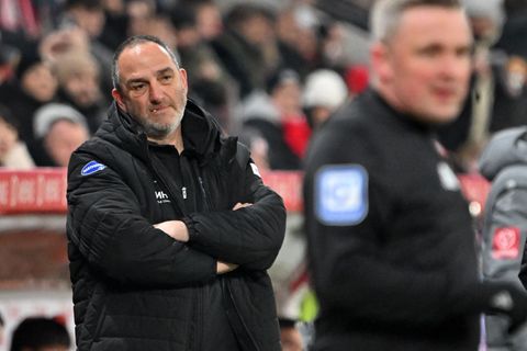 Frank Schmidt ist nach der Niederlage in Mainz bedient. Foto: Torsten Silz/dpa