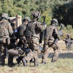 Soldaten des Fallschirmjägerregiments der Bundeswehr in Zweibrücken