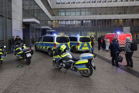 Im Landgericht kam es zu einer Massenschlägerei. Foto: David Young/dpa