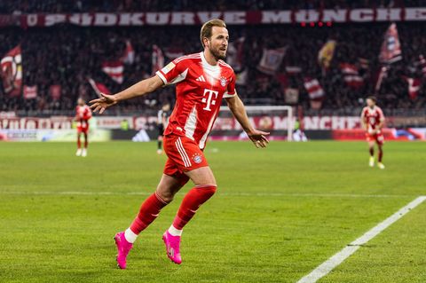 FC-Bayern-Stürmer Harry Kane beim Torjubel