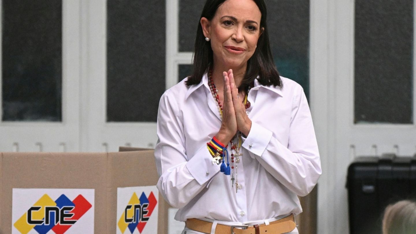 Die venezolanische Politikerin María Corina Machado