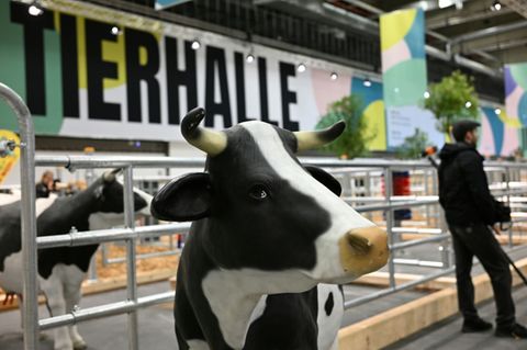 Vorbereitungen für die Grüne Woche im vergangenen Jahr